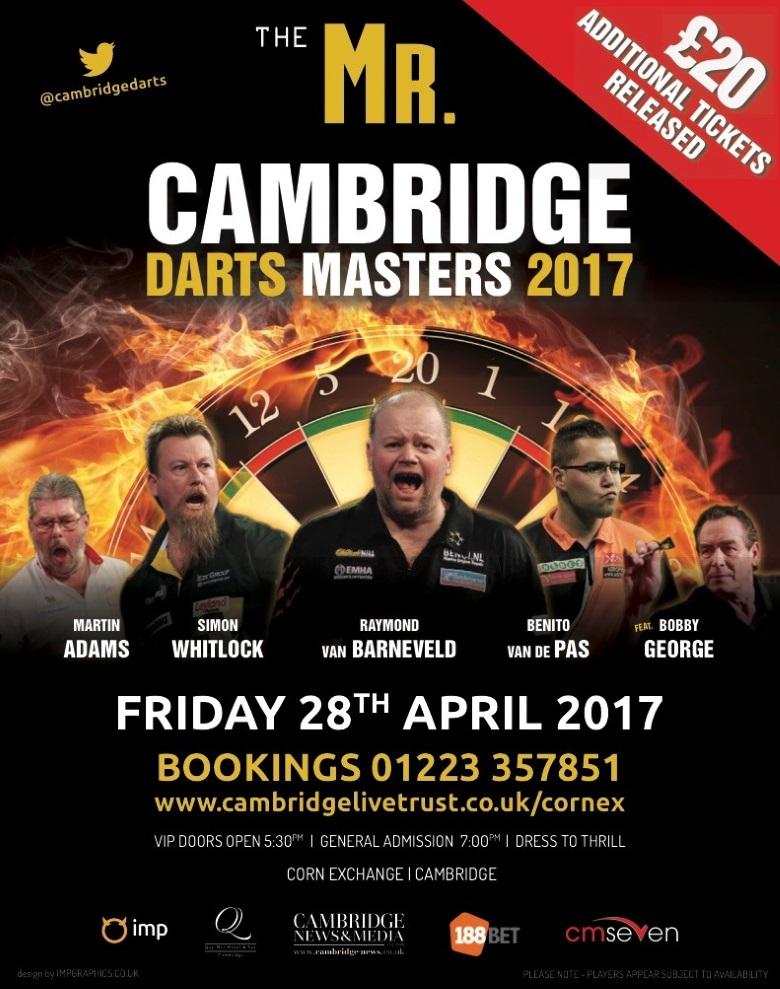 Cambridge Darts Masters Cambridge Live